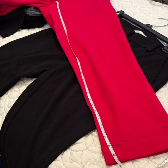 Loft Red and Black Women's Pants Bundle of 2 The Devin Slim Size 6 - Picture 12 of 13